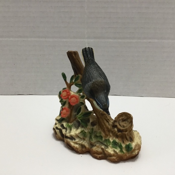 Vintage Song Bird Tree Branch Flowers Plastic Hong Kong - Picture 5 of 5